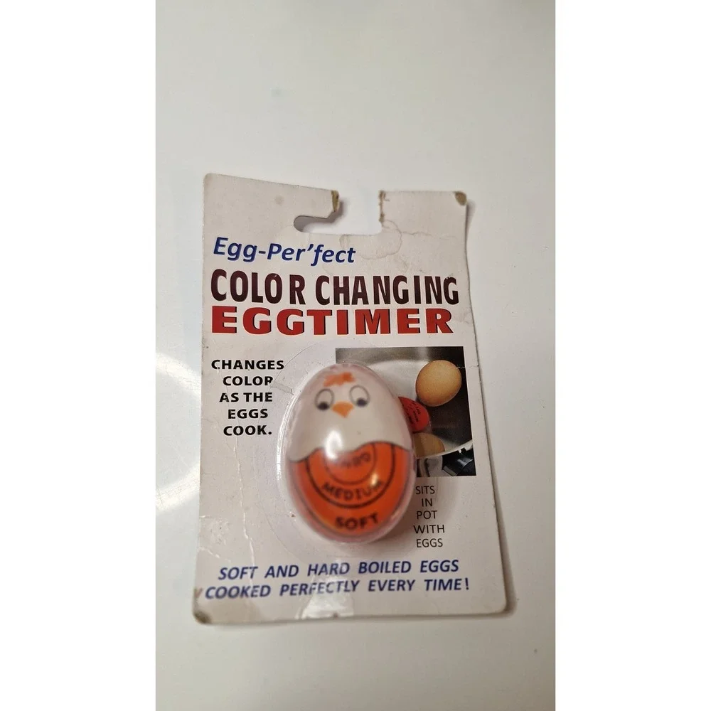 Plastic Egg Timer, Egg-Per'fect ColorChanging Egg Timer New
